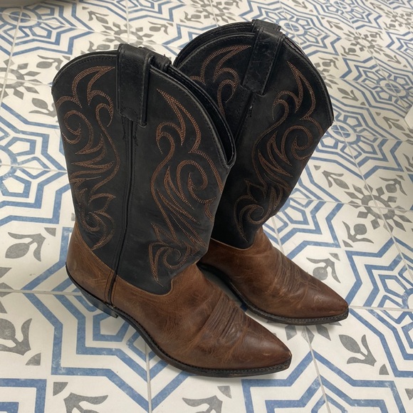 Authentic leather cowboy boots - Picture 1 of 5